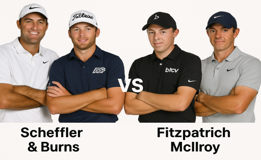Ryder Cup 2025 – Scheffler and Burns vs Fitzpatrick and McIlroy Prediction 